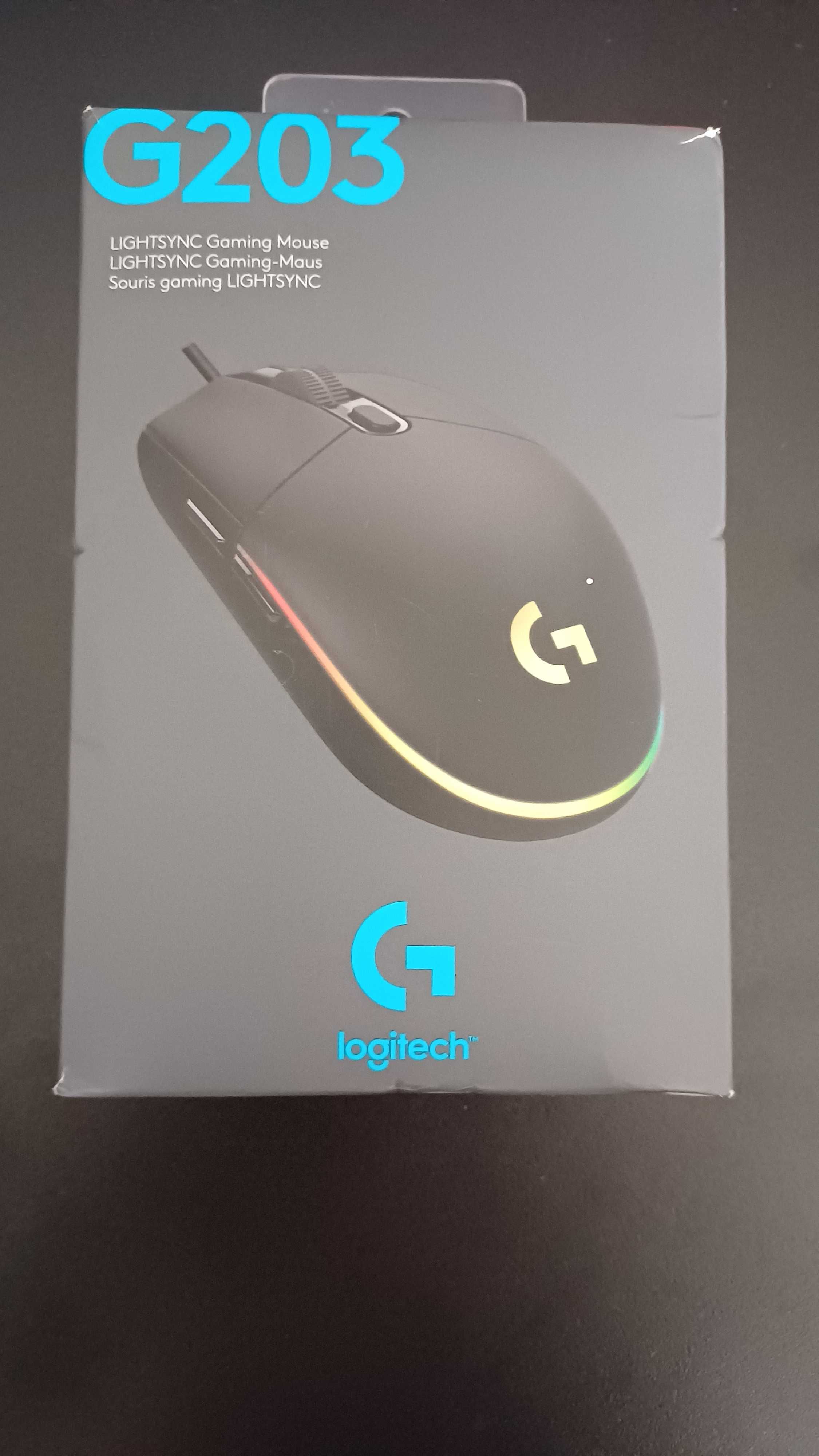 Mysz LOGITECH G203 Czarny – jak nowa, z pudełkiem