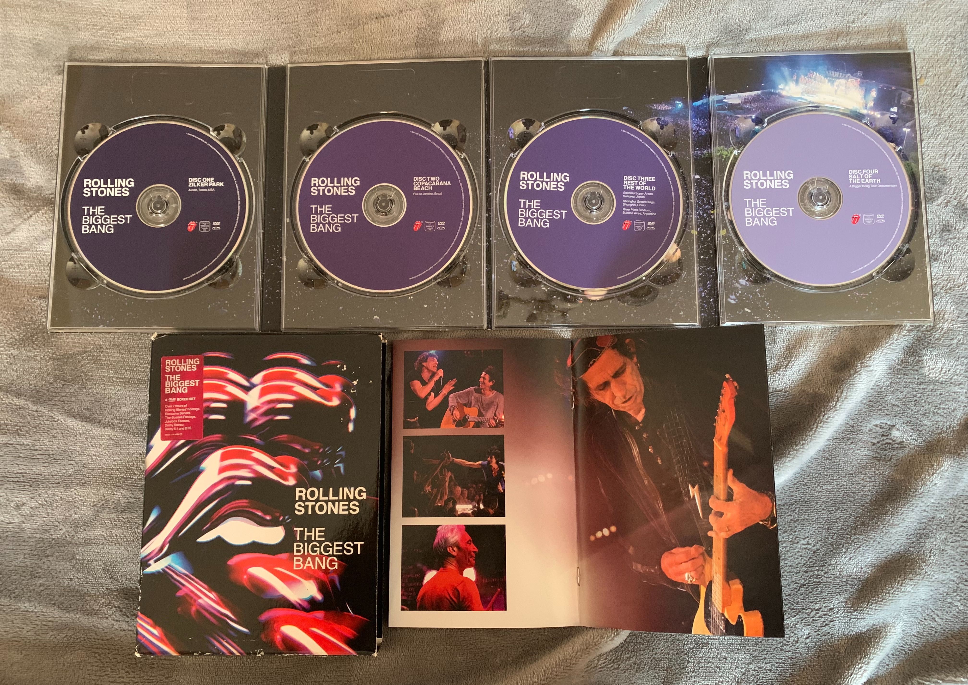 Rolling Stones  edição especial 4 Dvds -The Biggest Bang