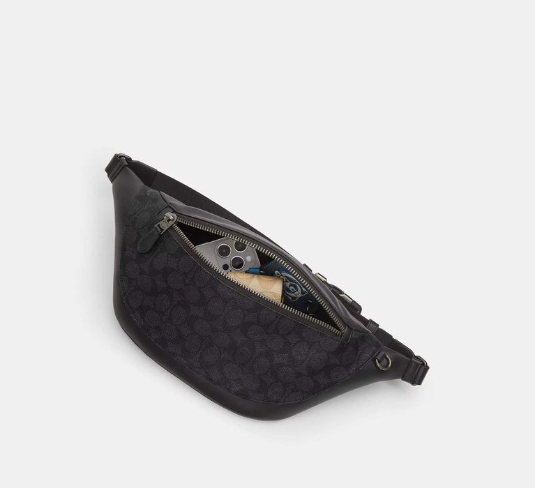 Coach Warren Belt Bag In Signature Canvas