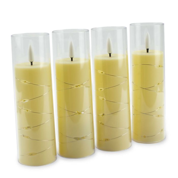 Znicze LED 4 szt. + 8 baterii GRATIS – długa żywotność