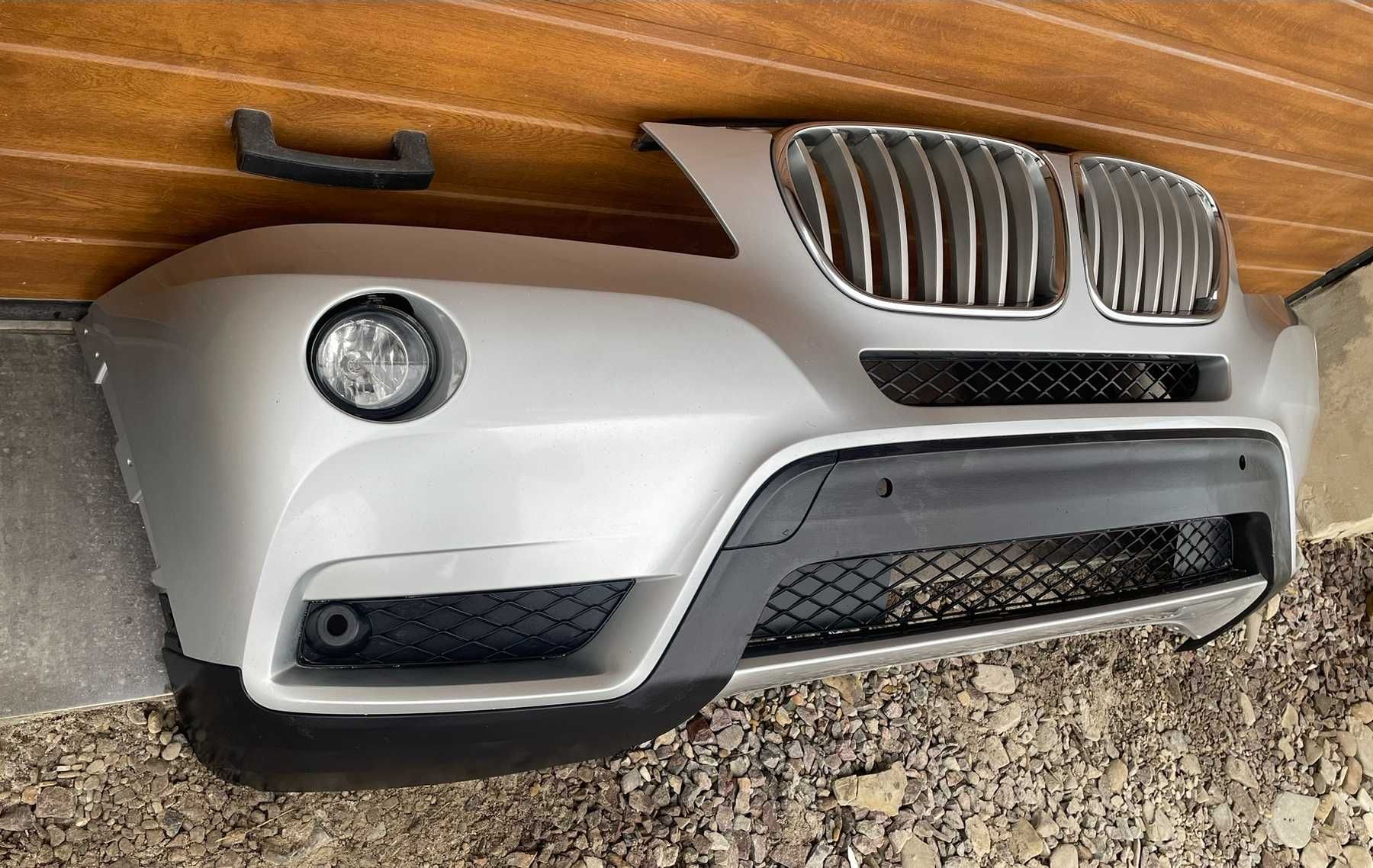 Бампер BMW X3 F25 дорест 2010-2014 51117210440 сірий 354