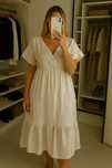 Beżowa luźna sukienka oversize XL