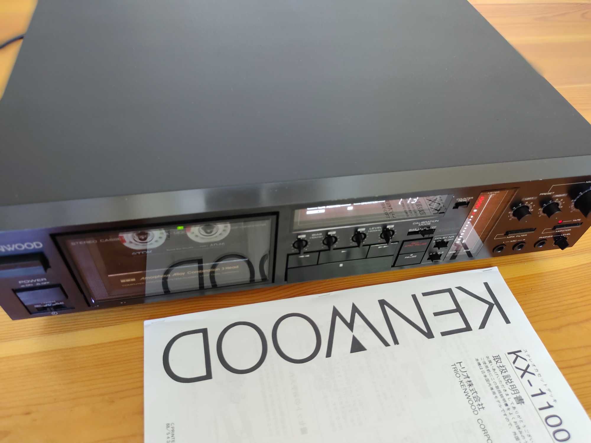 Кассетная дека Kenwood KX-1100G. 3Head. Легенда