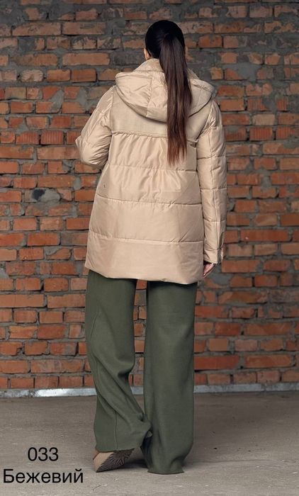 Жіноча комбінована куртка пальто