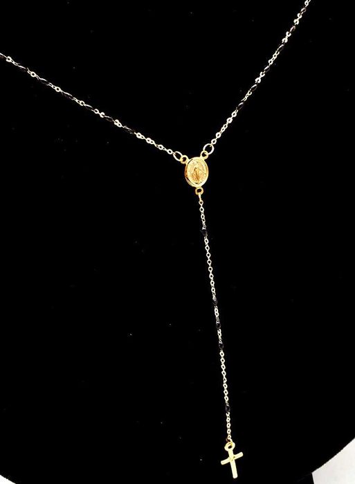 Złoty naszyjnik Różaniec 585 GOLD MONEY