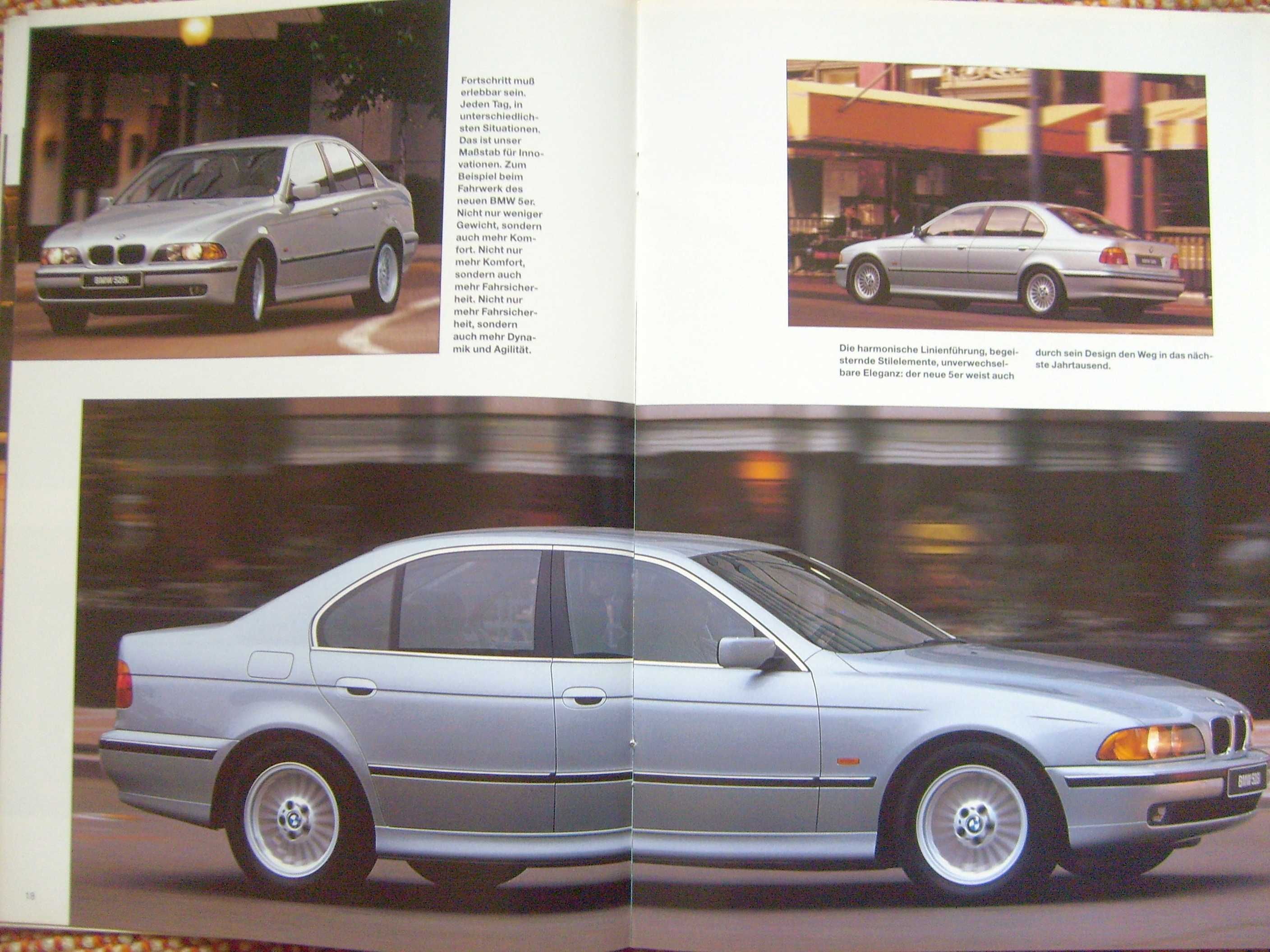 BMW 5 E39 Limousine '96 prospekt 42 str. BDB, Wyprzedaż kolekcji !