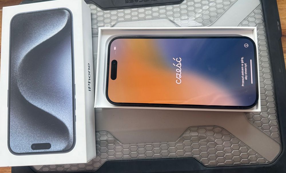 iPhone 15pro 128GB, blue titanum