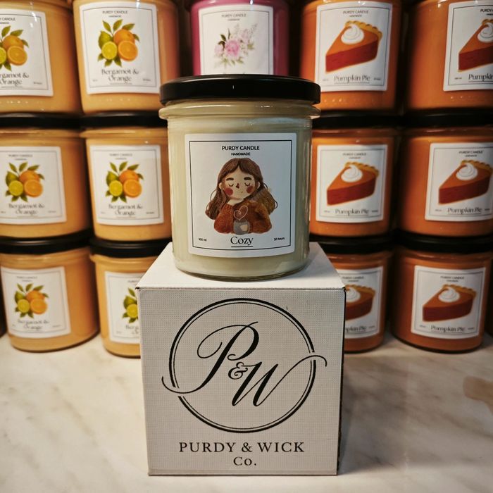 Świeczka Świeca Sojowa Zapachowa Cozy 300ml/50h