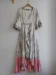 Sukienka nowa maxi kimono kopertowa boho tie dye rayon wiskoza wakacje