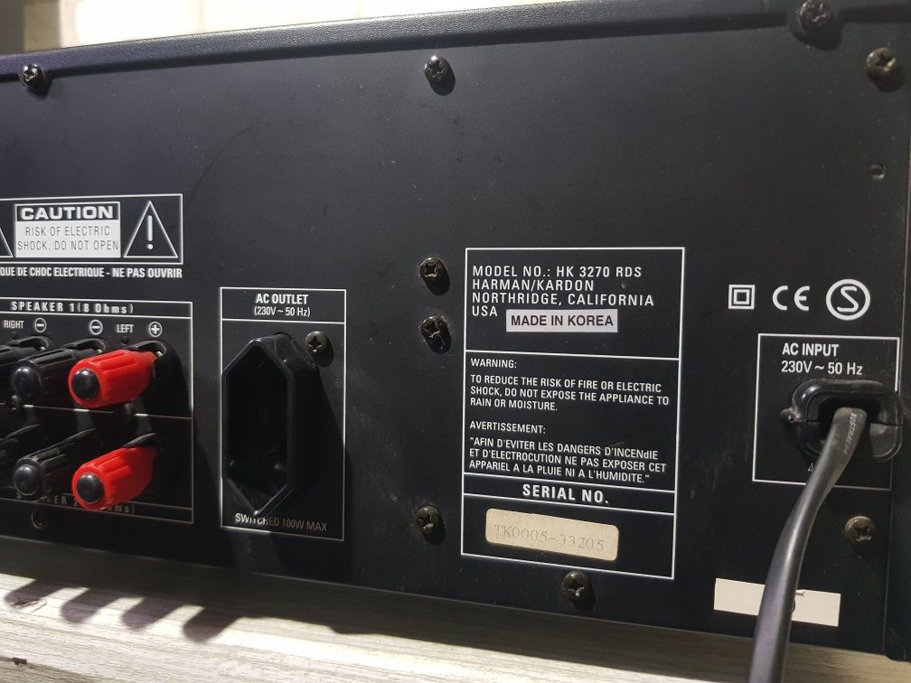 FM/AM  Стерео ресивер/підсилювач Harman/kardon HK 3270/ 2x180Вт б/
