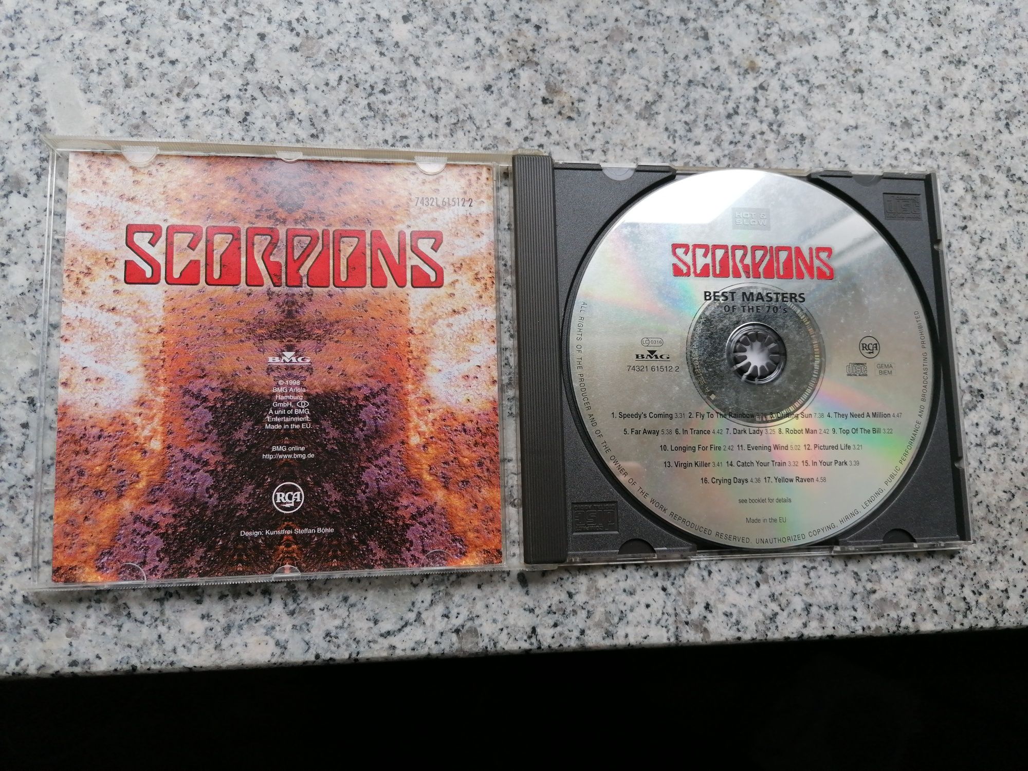 Scorpions - Hot & Slow, Best Masters of the 70's, CD raro