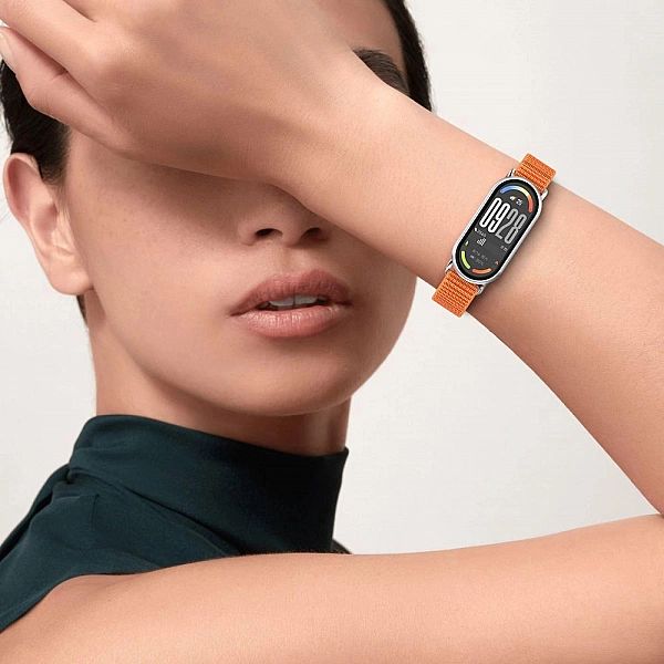 Tech-Protect Nylon Stripe Xiaomi Smart Band 8 / 9 / 10 / Nfc Orange/Gr