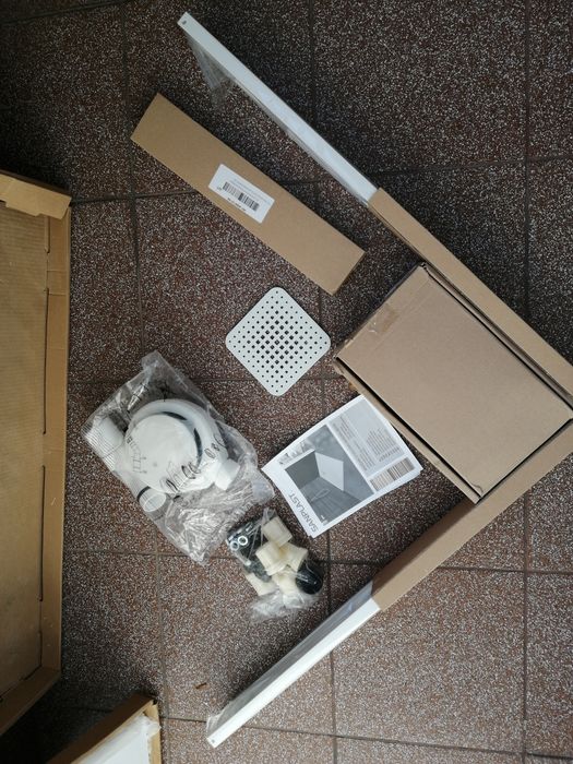 Brodzik Sanplast mineralny odlew 80x80 kwadrat Nowy powystawowy