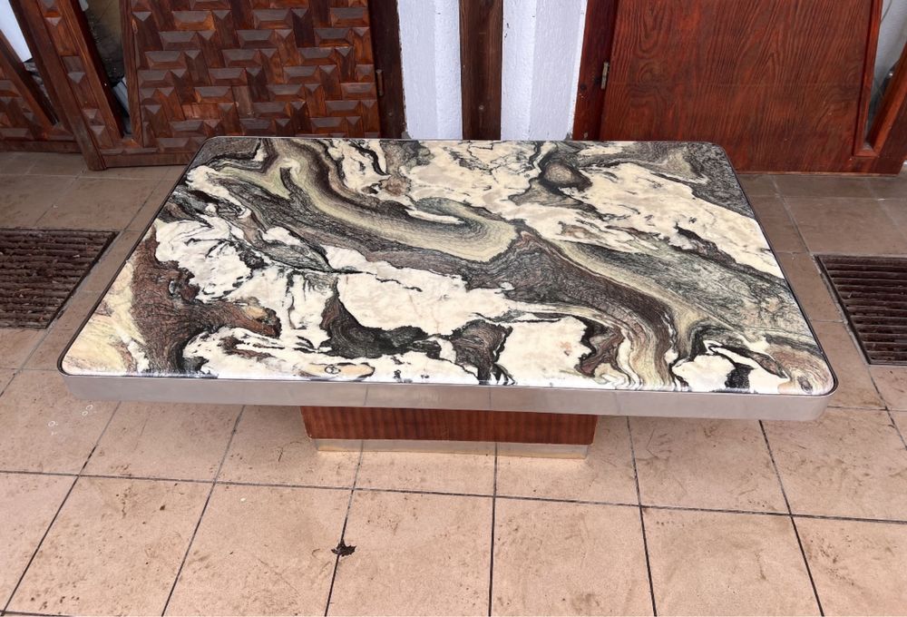 Stolik kawowy marmur Cipollino mid century