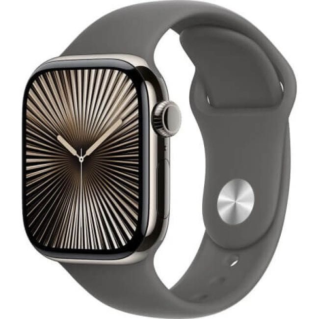 Нові Apple Watch Series 10 46mm Natural Titanium Stn Gray SB S/M CEL