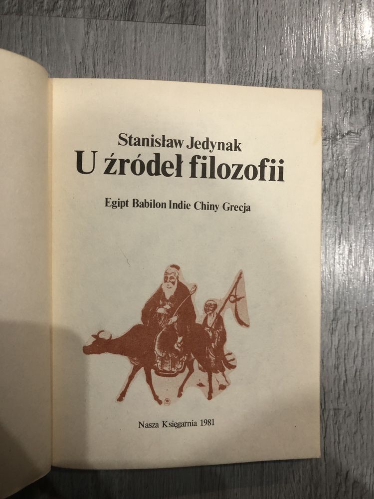 Książka „U źródeł filozofii”