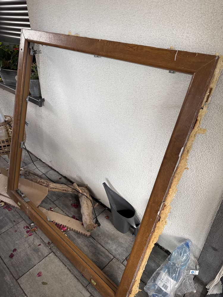 Okno zloty dąb 120/120 z roletą