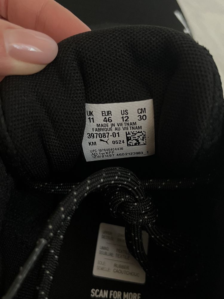 Чорні кросівки Puma чоловічі оригінал із США