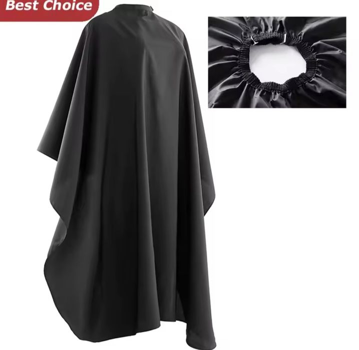 Перукарська накидка для стрижки на резинці із застібками!