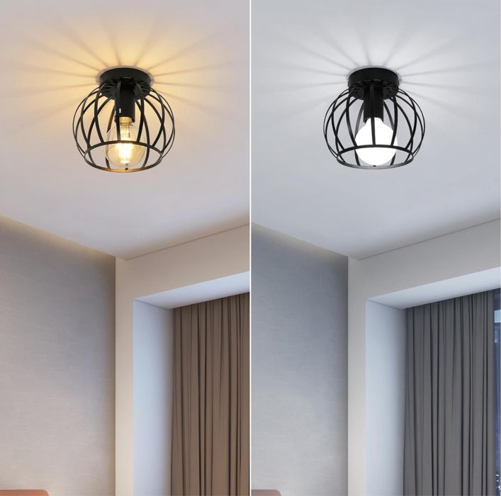 Lampa Sufitowa Industrialna Vintage Retro Żyrandol