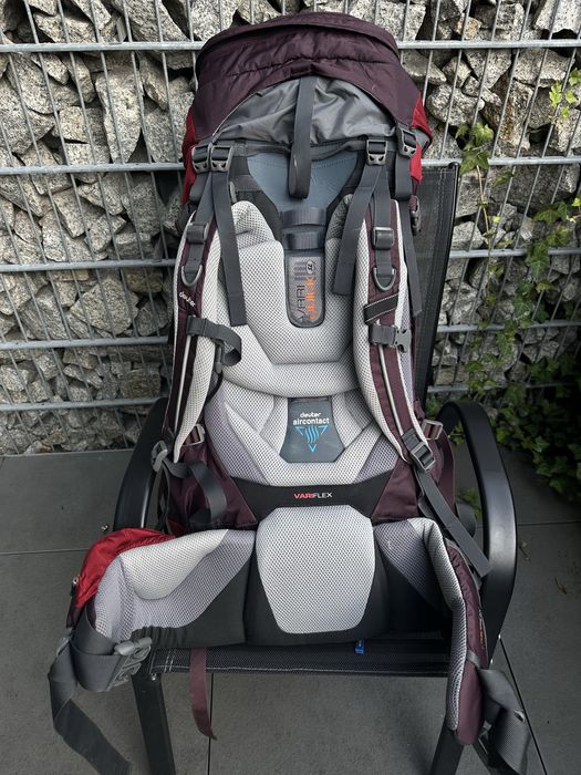 Plecak Deuter Aircontact 60+10 SL ( 70l ) Czerwony / Burgundowy