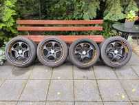 Alufelgi Rial 17" 5x100 ET32 8jx17H2 z oponami Audi Volkswagen Skoda