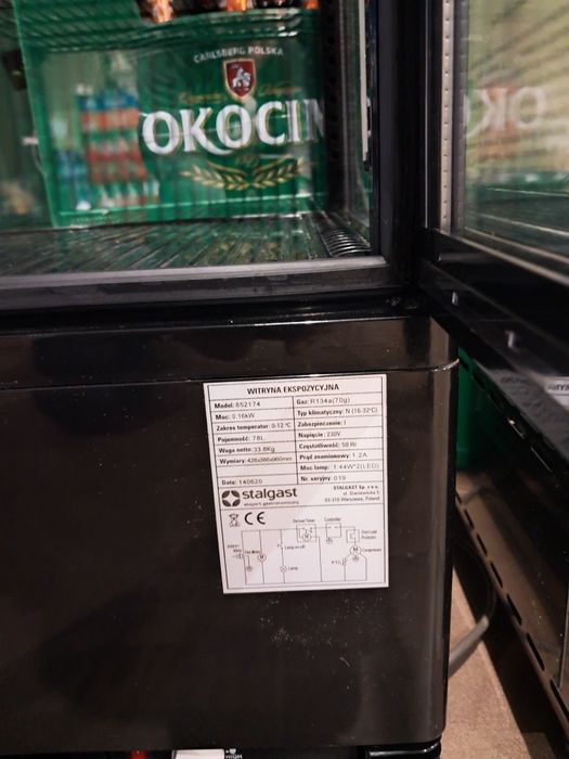 Witryna cukiernicza chłodnicza. 2szt.  Stan b.dobry!