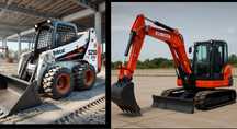 Надаємо послугі Bobcat s250 та ескаватора Куbota 5/5т швидко якісно