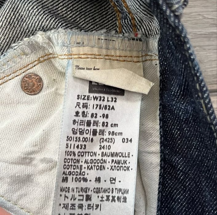 Джинсы мужские Levis Vintage Clothing 501 selvedge 1955, 32x32