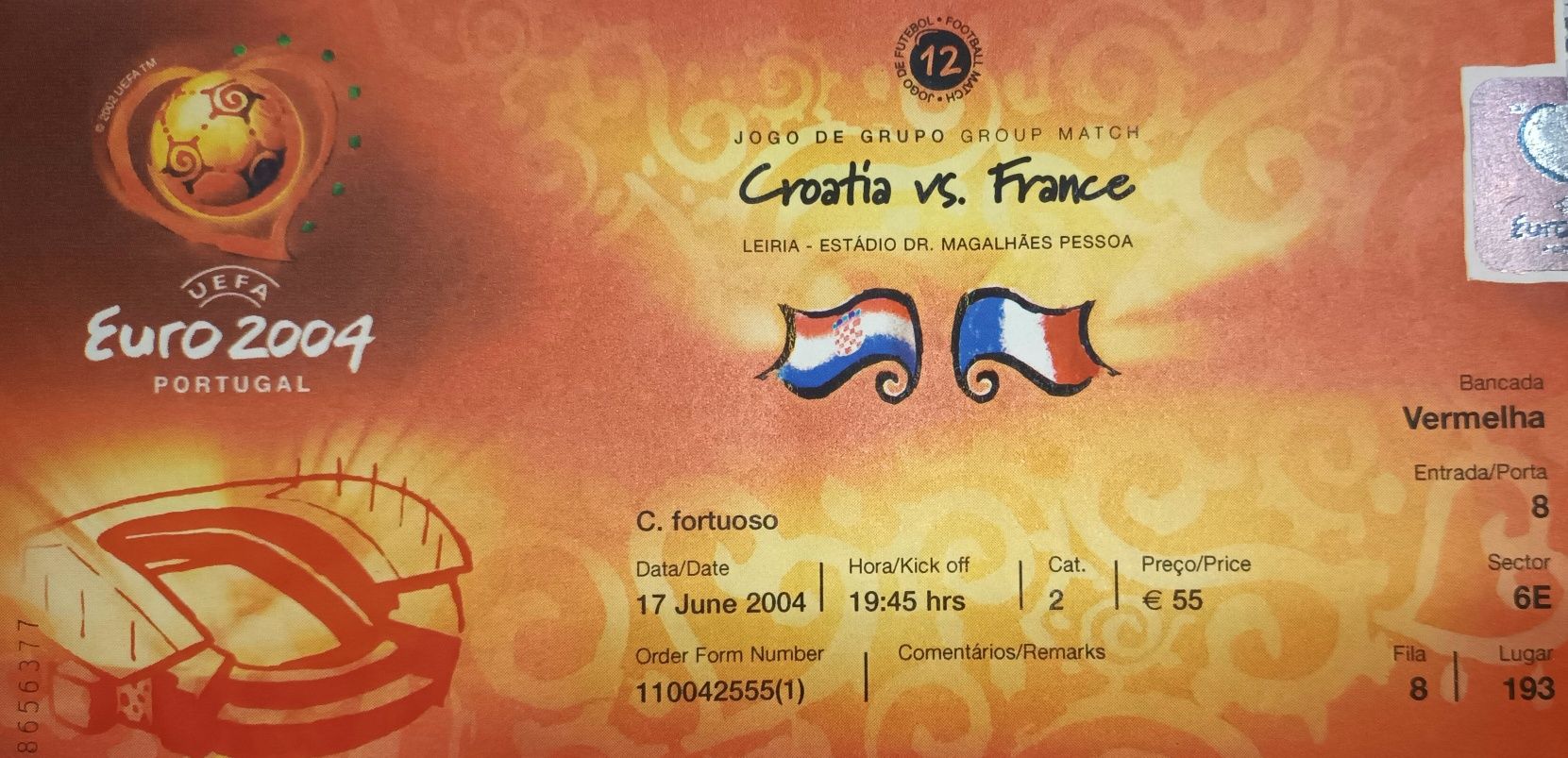 Bilhetes Euro 2004