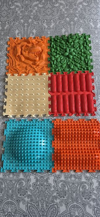 Mata ortopedyczna ścieżka sensoryczna 6 elementów