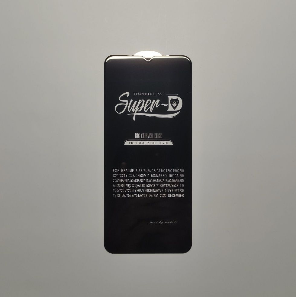 Преміум захисне скло для Oppo Realme захист дтсплею Super D