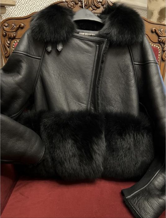 Натуральна дублянка з хутром