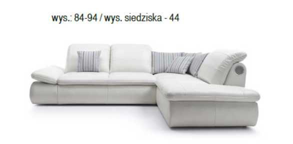 Kanapa narożna SONO skórzana marki GALA COLLEZIONE.