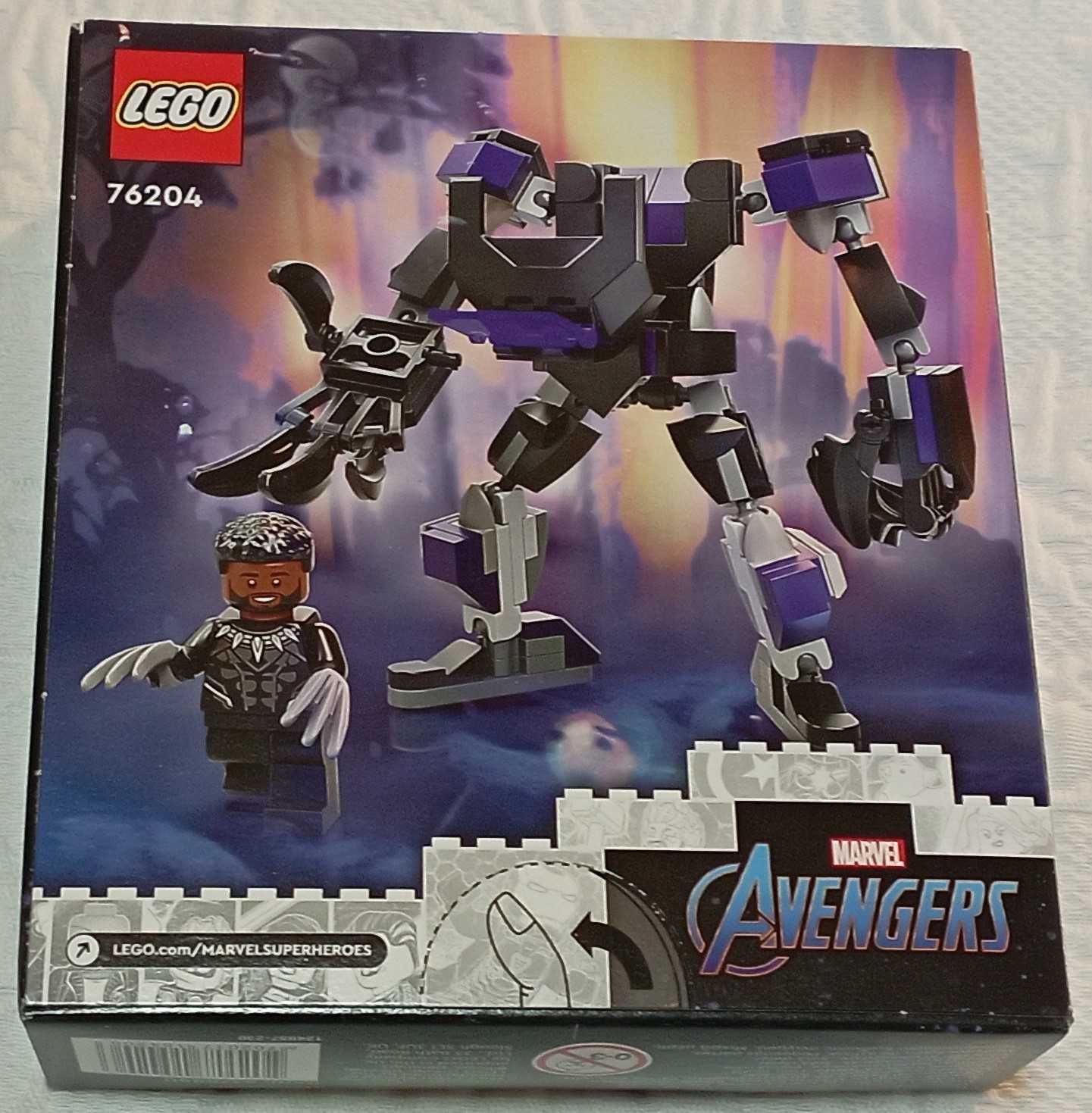 lego marvel 76204 black panther mech armour selado