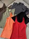 5 t-shirtów na ramiączkach S,M +sukienka H&M M