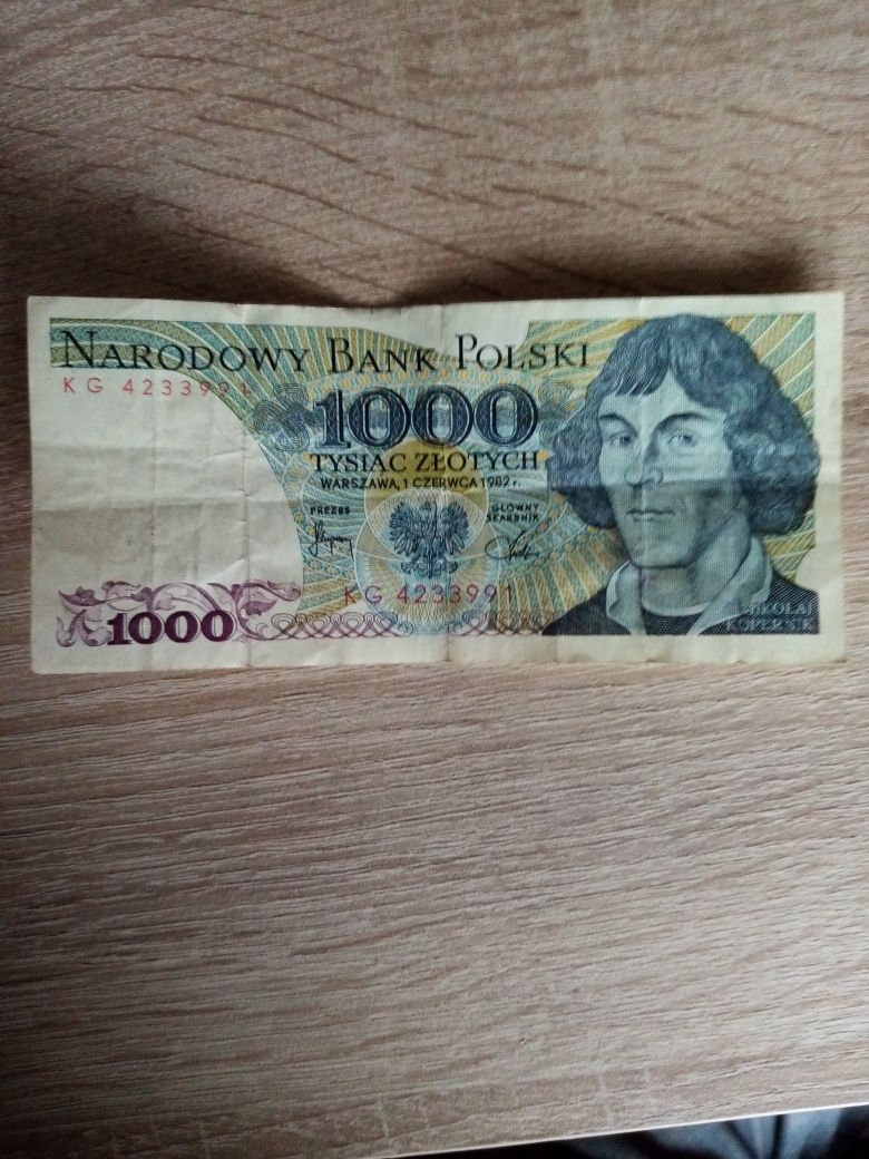 Banknot 1000 zł.