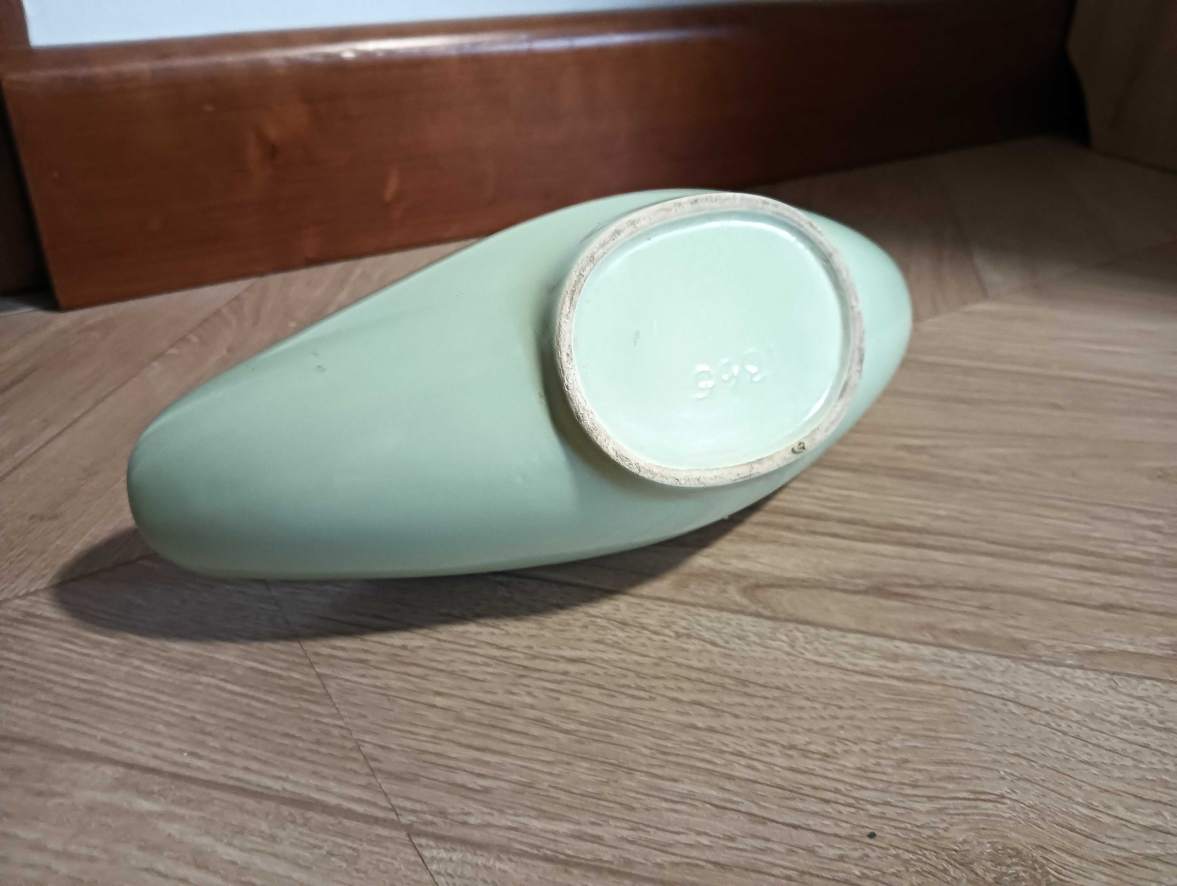 Naczynie ceramiczne miętowe wazon