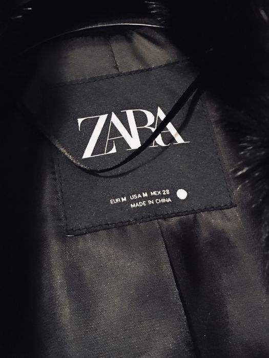 Płaszcz Futro Długie  Zara