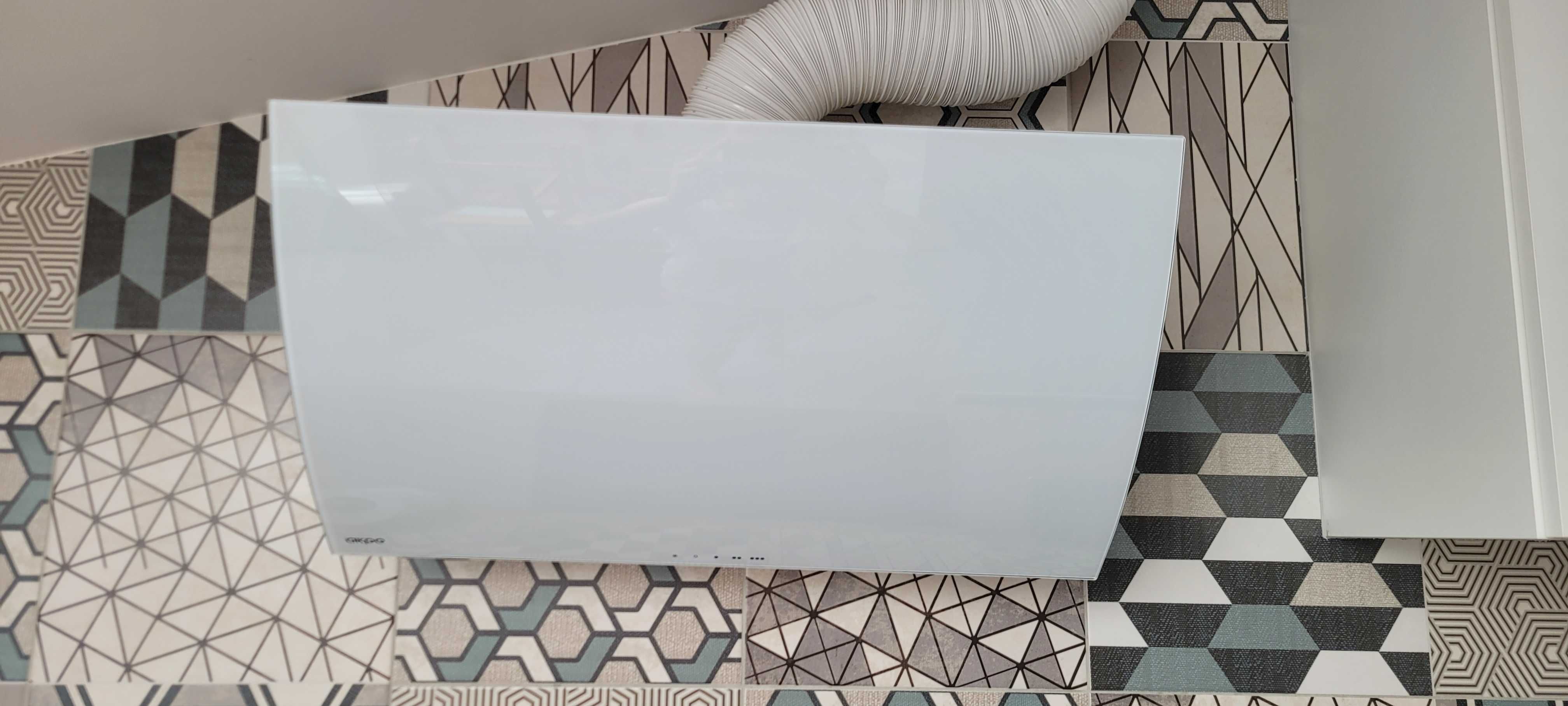 Okap biały szklany Akpo 60 cm