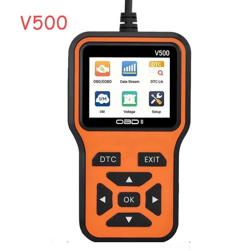 Skaner OBD2 V500 — natychmiastowy czytnik kodów tester napięcia