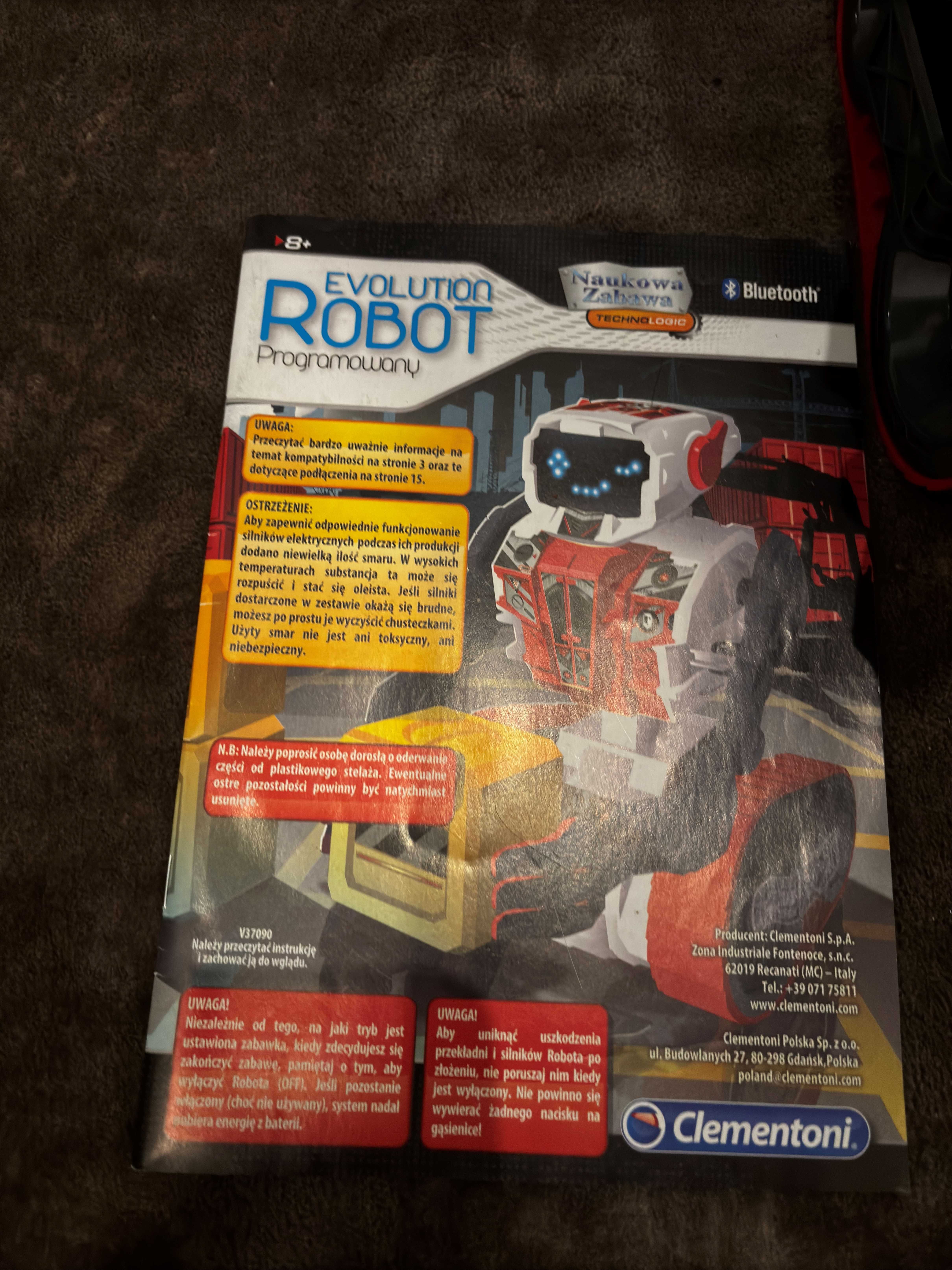 Evolution Robot Clementoni -Duży czerwony Robot programowalny