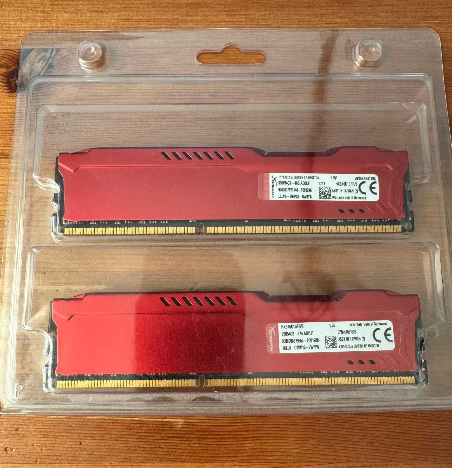 Pamięć Ram DDR3 16GB (2x8GB) HyperX Fury 1600MHz HX316C10FR/8