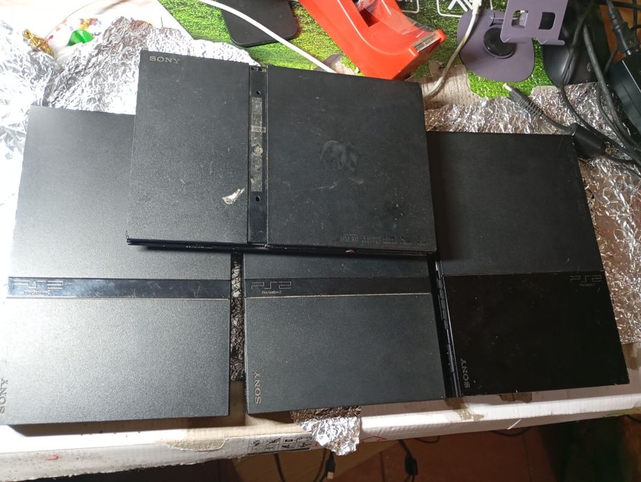 Quatro consolas PS2
