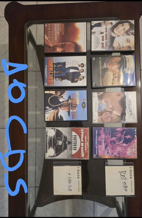 DVD'S  novos e usados em boas condições a 0 ,50 cêntimos  cada
