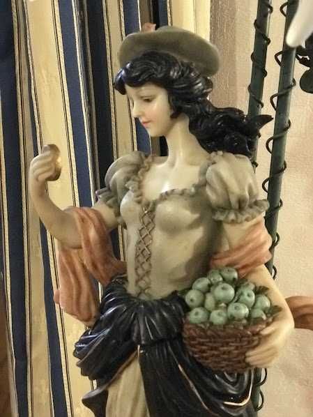 Вінтажна колекційна лампа, Італія, Джузеппе Армані, ручний розпис