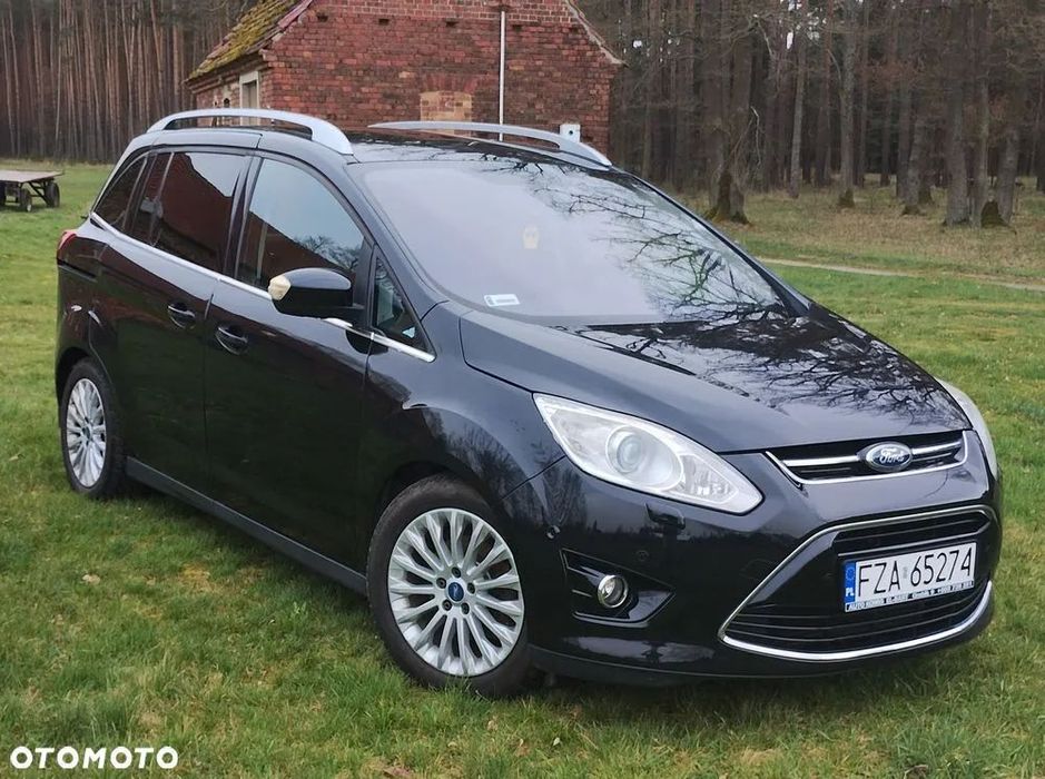Ford C-MAX Ford Grand C-Max czarny 7 osobowy, zarejestrowany, ubezpieczony
