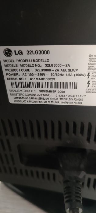 Telewizor LG na działkę