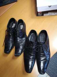 Buty eleganckie czarne Giacomo Conti buty skórzane 45