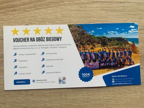 Voucher na obóz biegowy